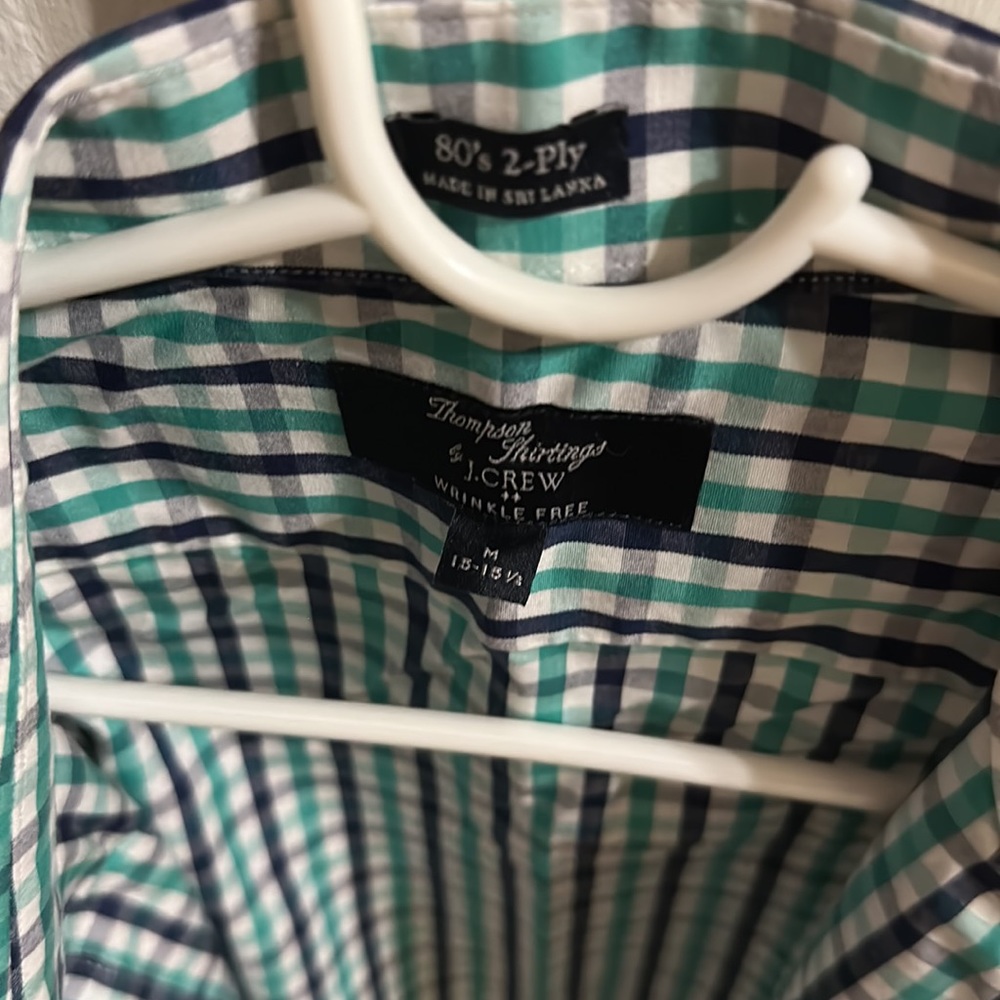 J crew long sleeve dress shirt Medium 15-15 1/2 - Picture 2 of 2
